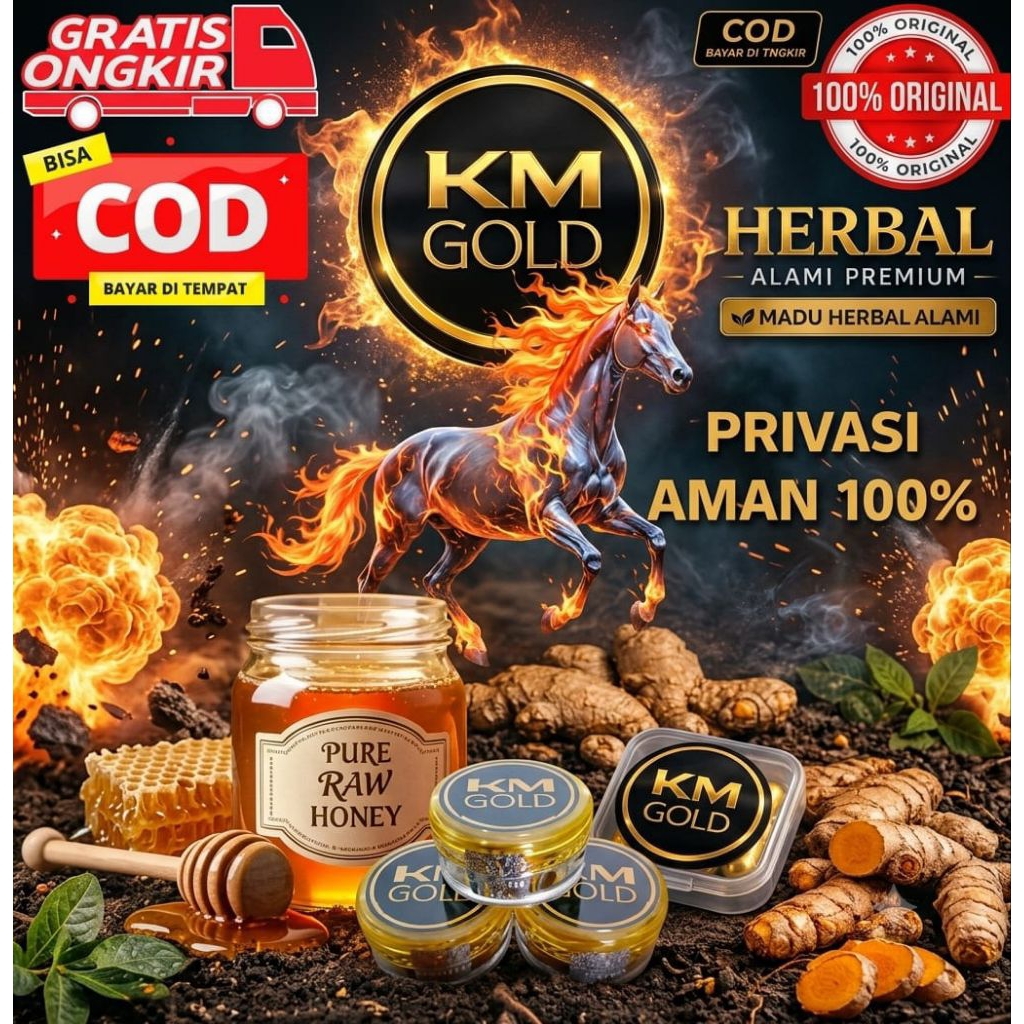 MADU KM GOLD ISI 4 KAPSUL COD-GRATIS ONGKIR