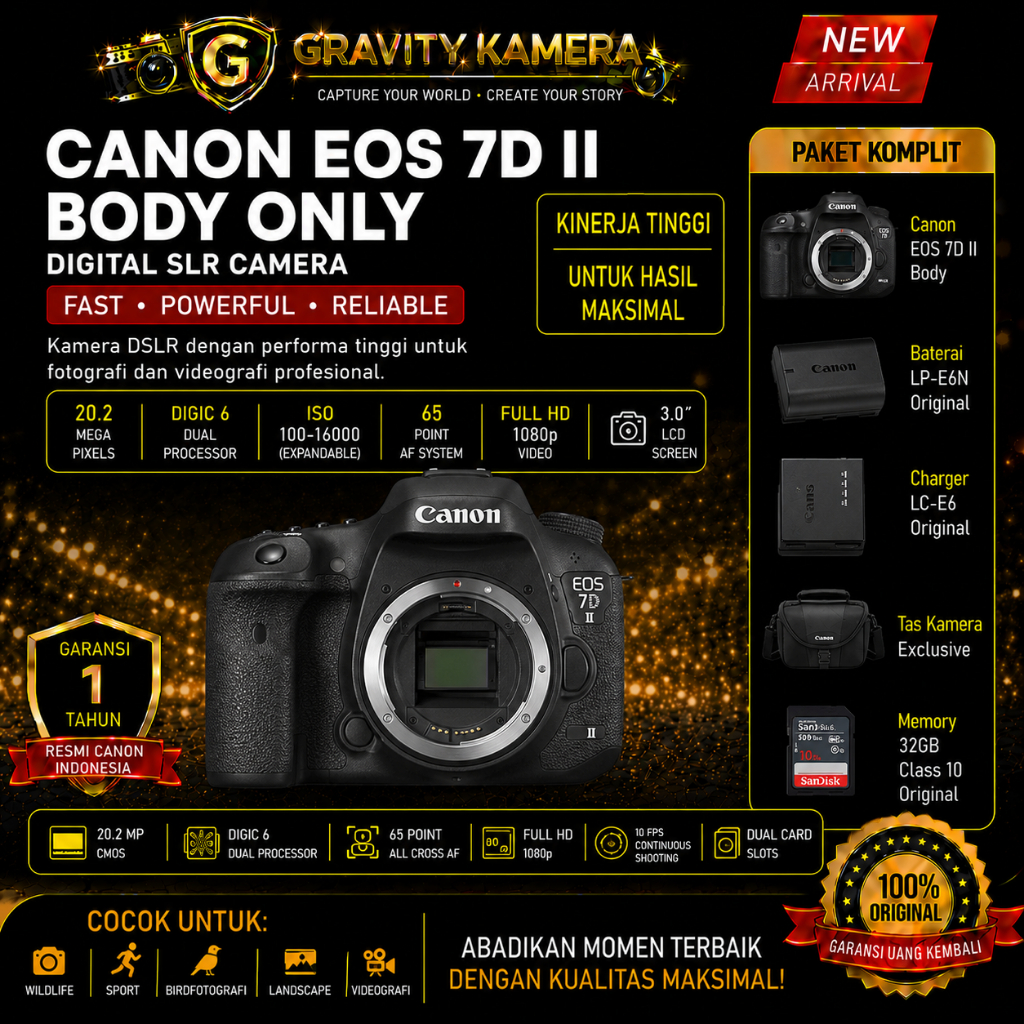 CANON EOS 7D II BODY ONLY / CANON 7D II BODY ONLY