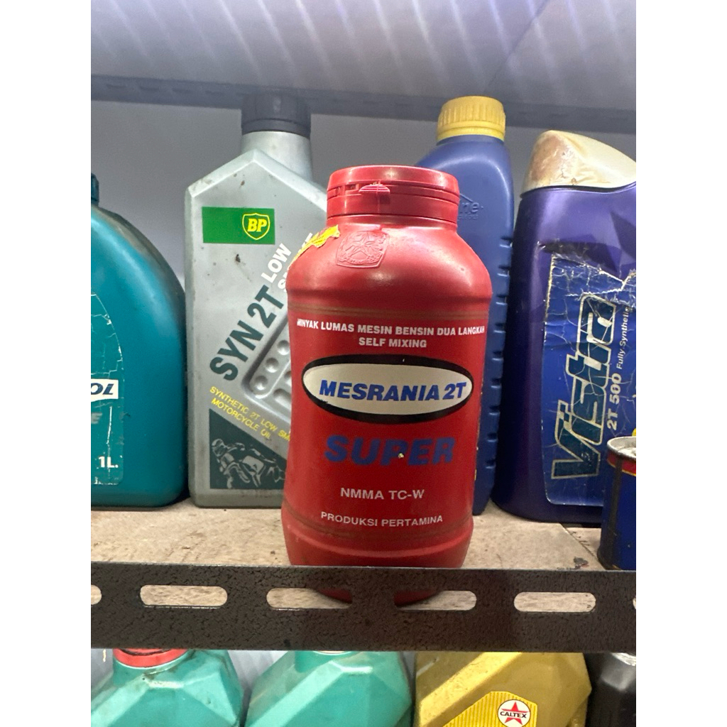 oli samping 2t Mesran super original stok lama
