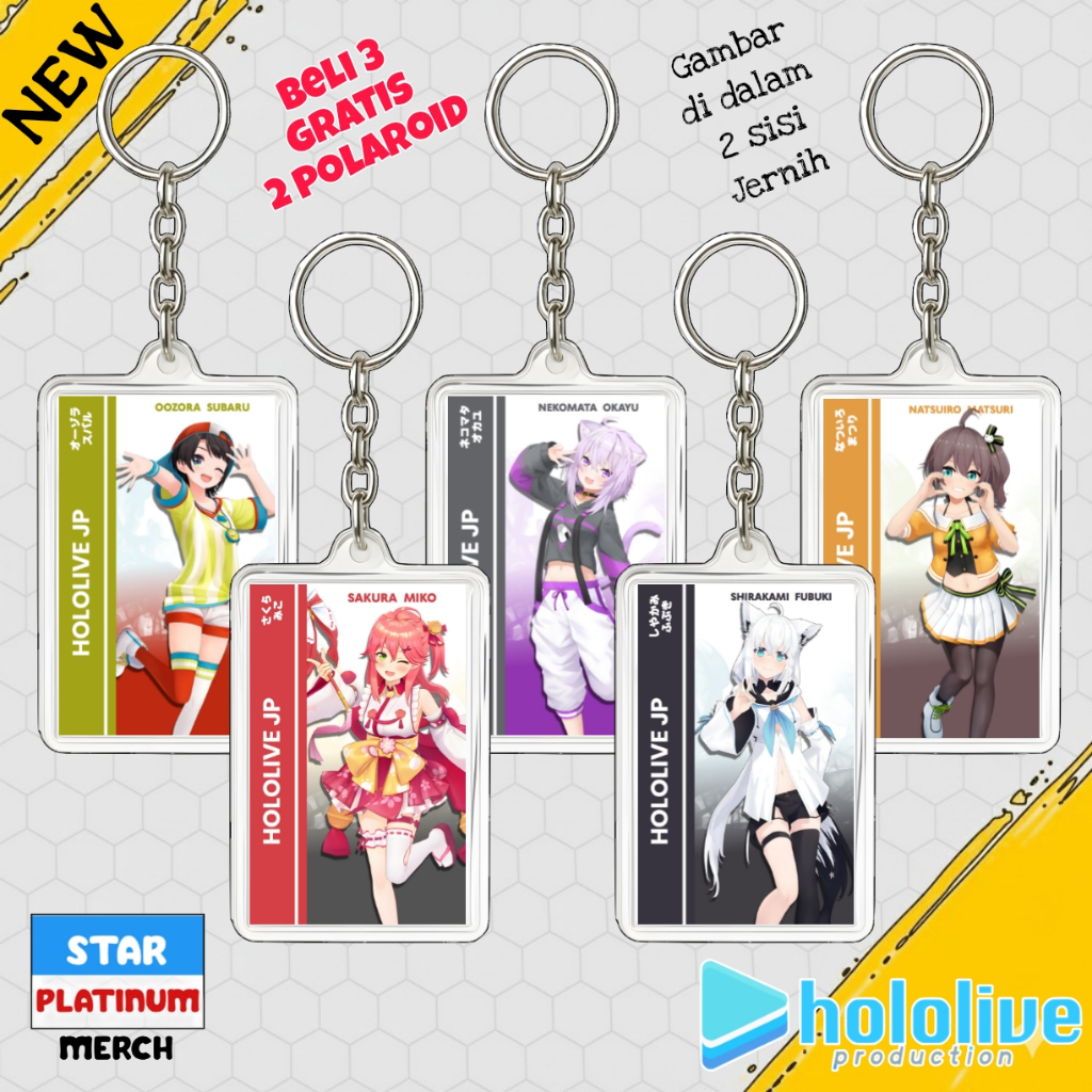 Gantungan Kunci Vtuber Hololive JP - Keychain Vtuber Hololive JP - Gantungan Kunci Sakura Miko - Shi