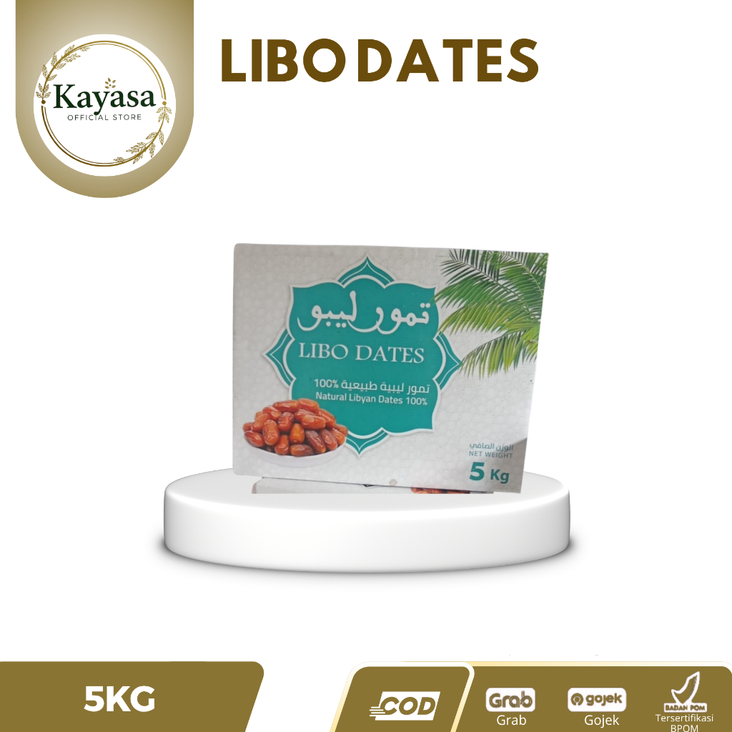 KURMA LIBO NATURAL LIBYAN DATES DARI LIBYA | KURMA MATANG KERING DENGAN DAGING TEBAL  KEMASAN 5KG