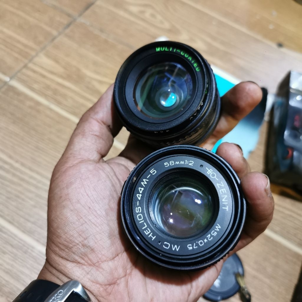 borongan lensa manual helios dan makinon