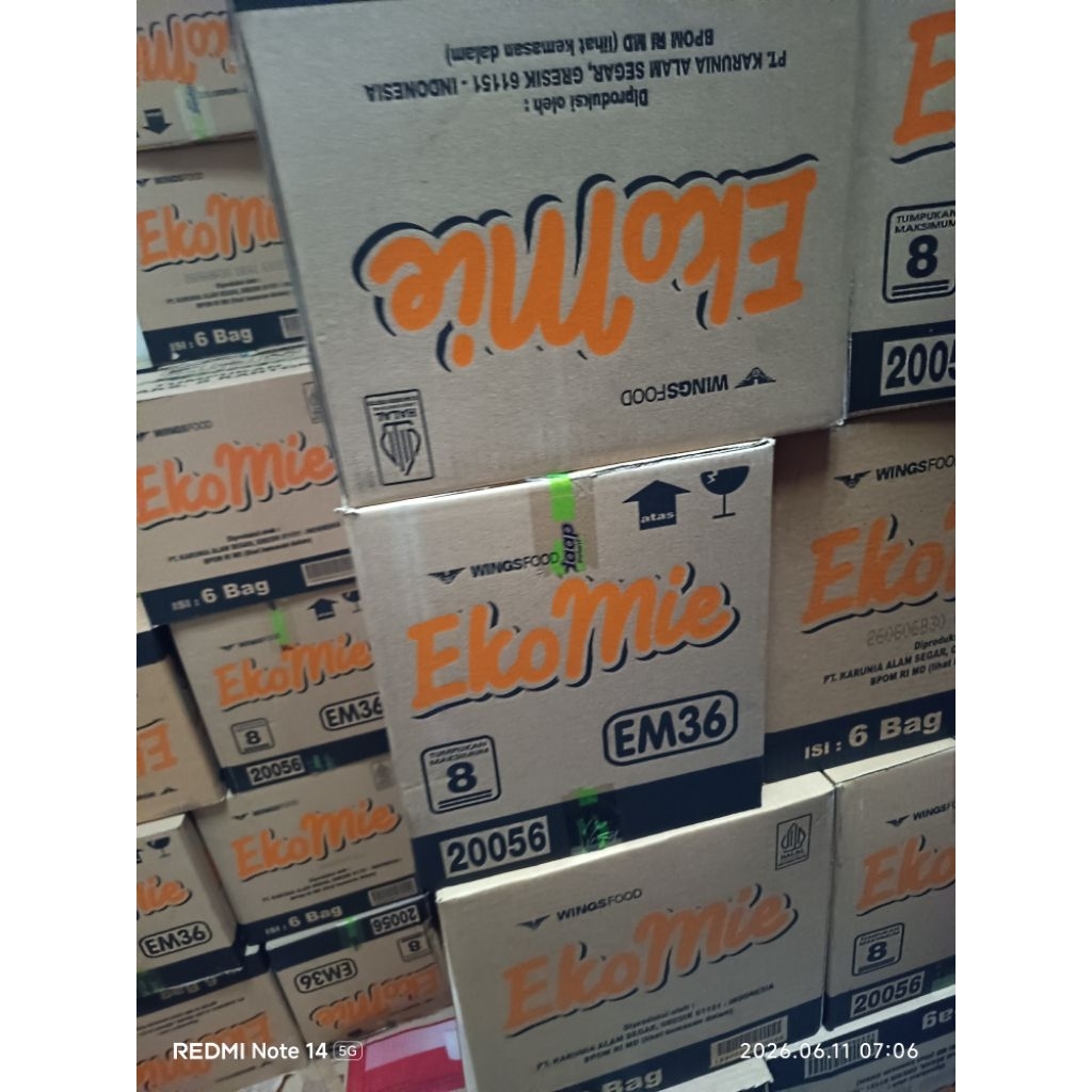 Mie Instan Kering EkoMie 600gr 6 Pack