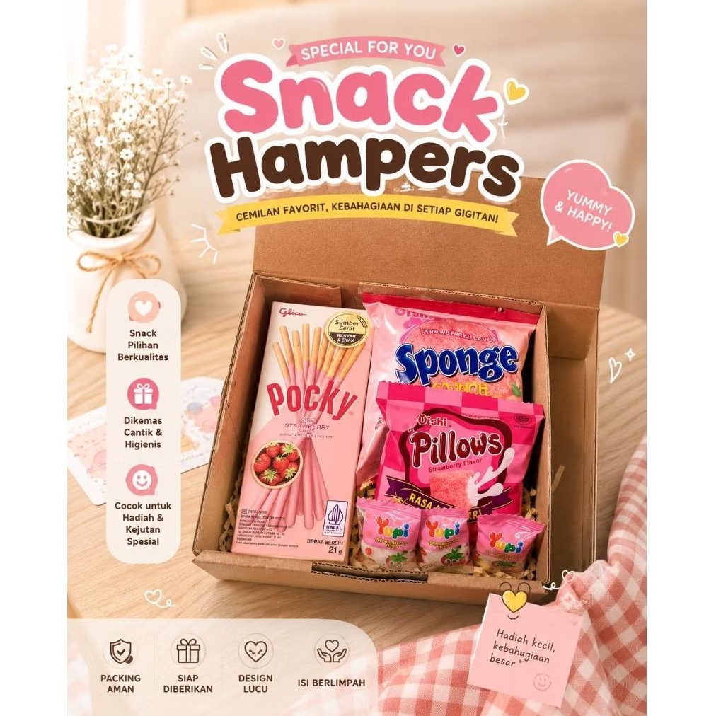 Hadiah Ulang Tahun Mini Snack Box -, Penuh Kejutan Manis -hampers