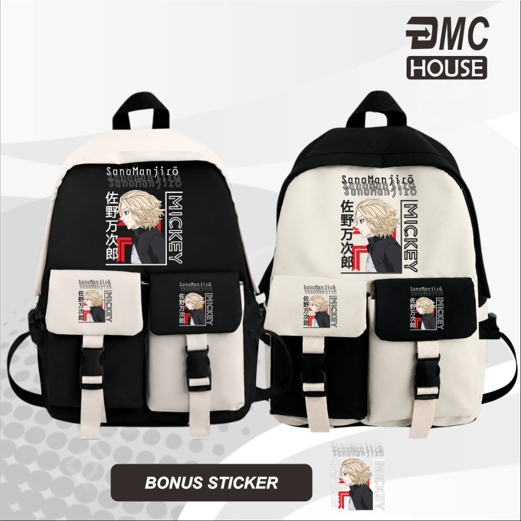 Tas Sekolah Ransel Anime Tokyo Revengers Mikey Sano Manjiro Seri 2