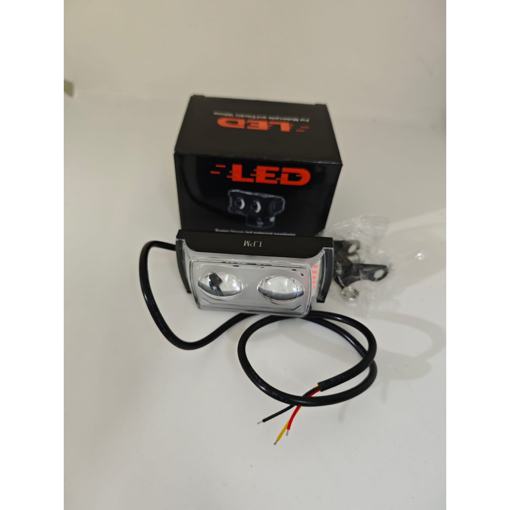 Lampu Tembak Sorot LED Laser 2 mata / lampu tembak 2 mata polos super terang