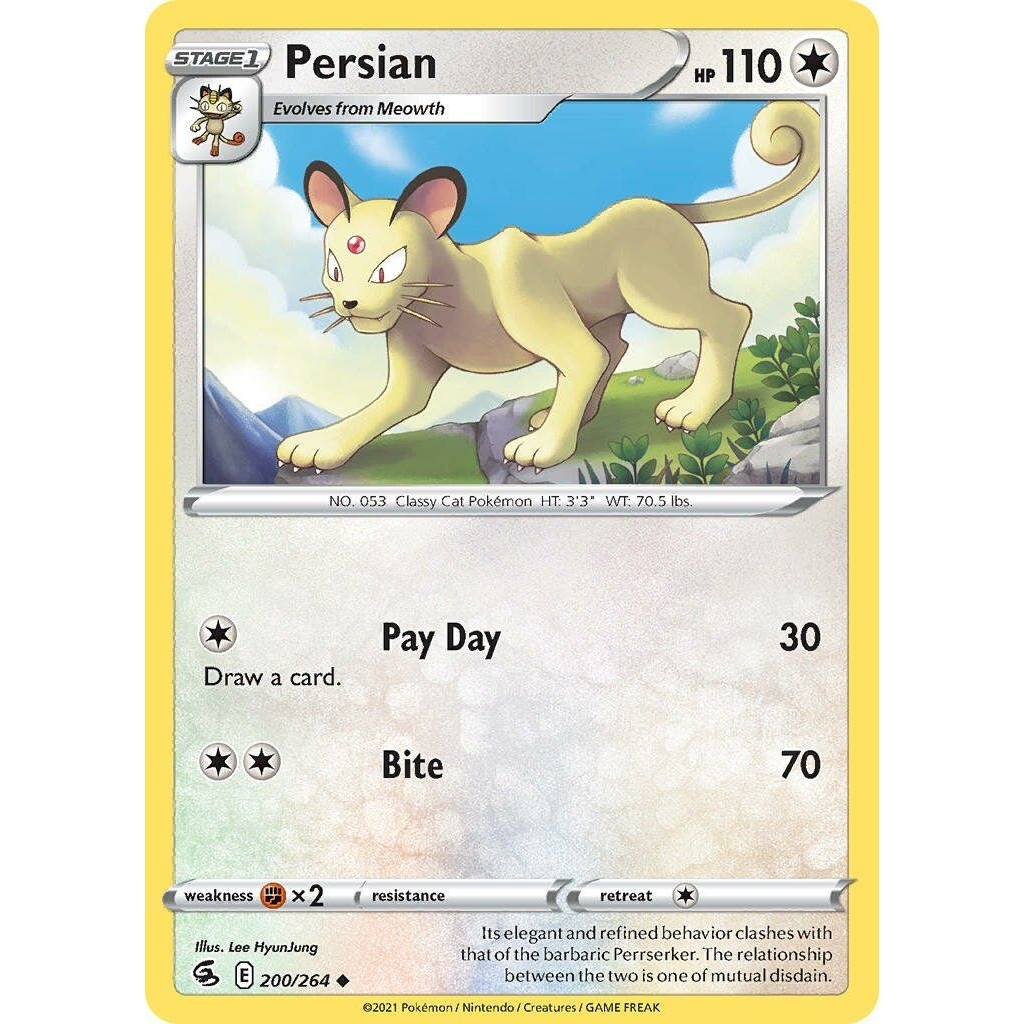 Tcg Pokemon Persian FS 2021 Eng
