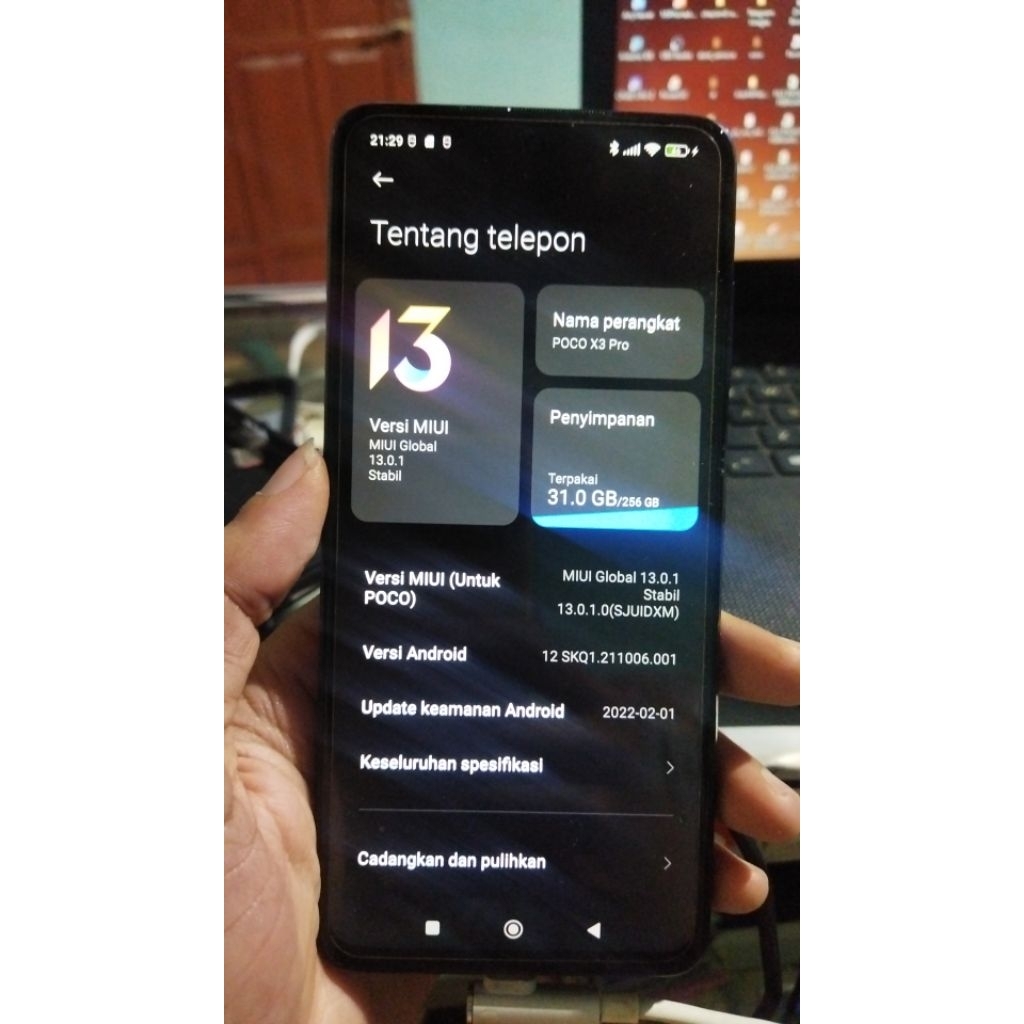Mesin poco x3 pro 8/256 gb normal (deskripsi)