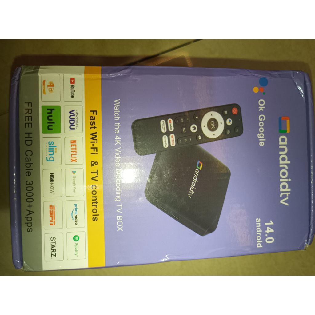 STB Android TV Box & STB Ram 8GB Internal 128GB Wifi 6 Android 14 Seport Geogle Assistent