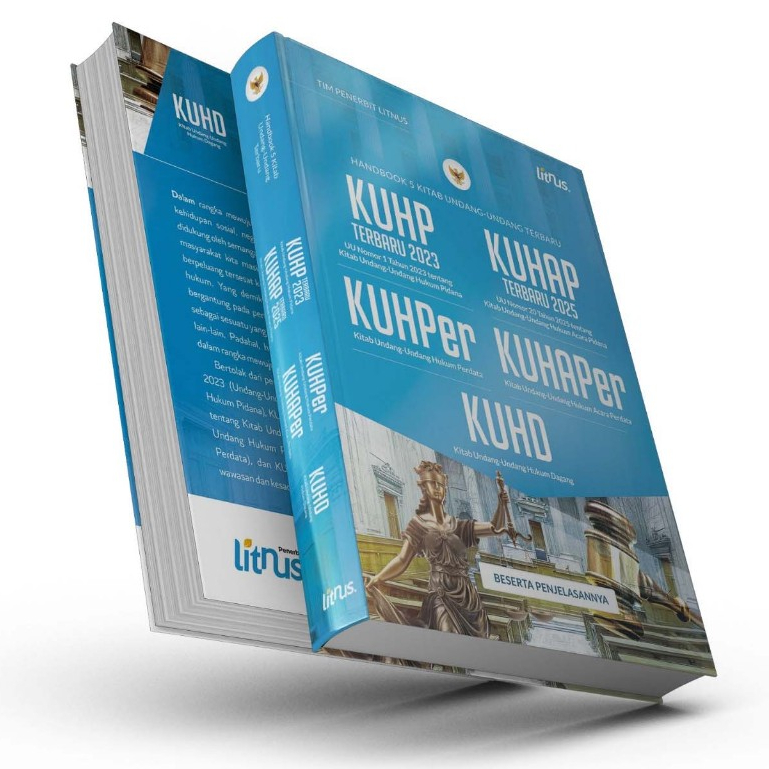 Handbook 5 Kitab Undang Undang Terbaru | KUHP Terbaru 2023, KUHAP Terbaru 2025, KUHPER, KUHAPER, dan