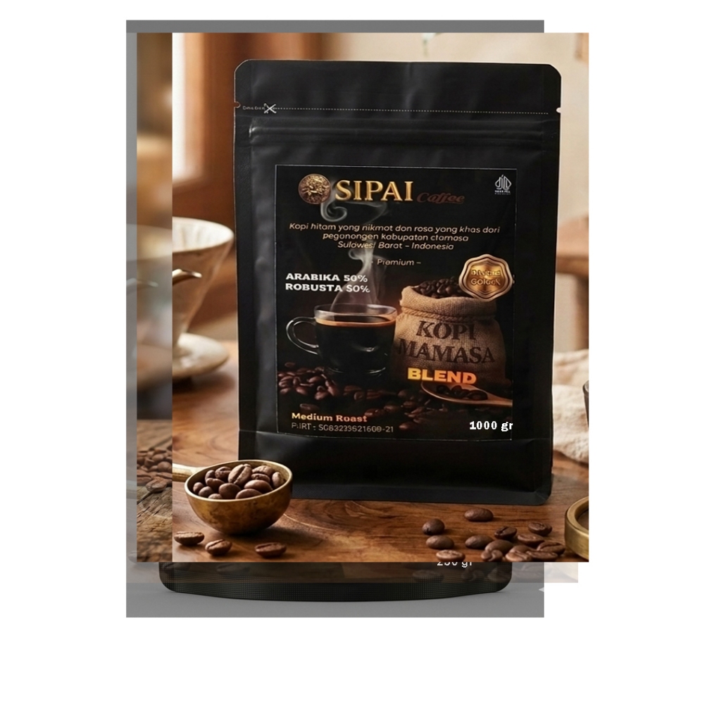 SIPAI Kopi Bubuk Mamasa Blend 1000gr - Arabika Robusta Premium