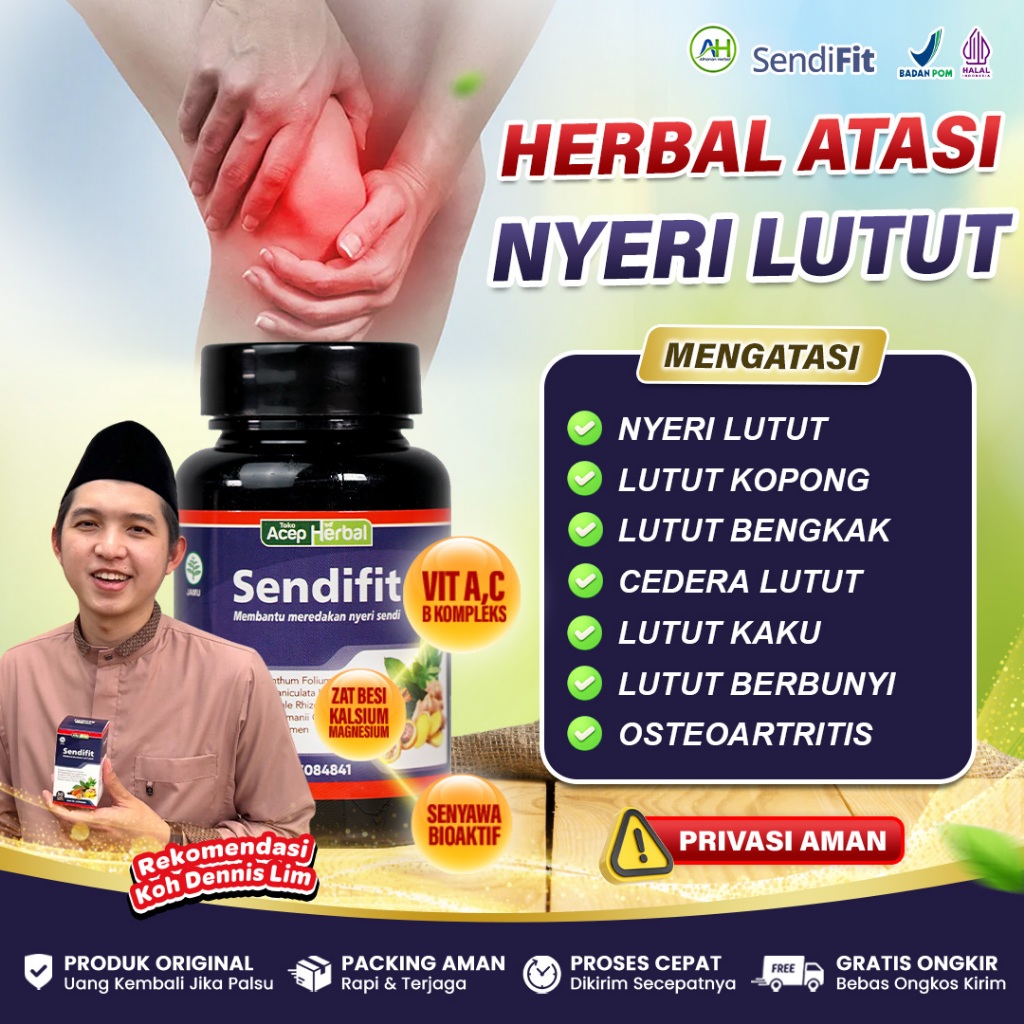 Obat Sakit Lutut Belakang, Sakit Belakang Lutut, Nyeri Lutut, Sakit Lutut Menahun - Sendifit Asli
