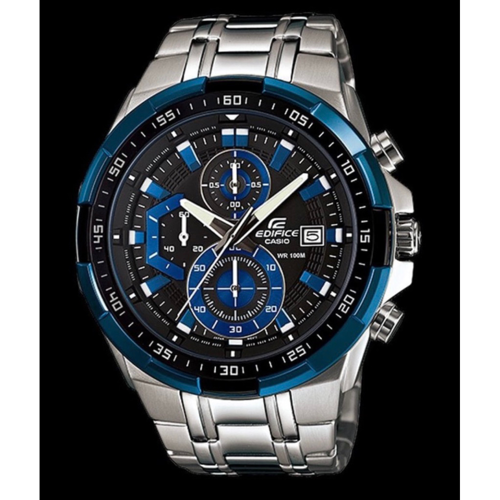 Jam Tangan Pria Merk Casio Edifice EF 539 Silver