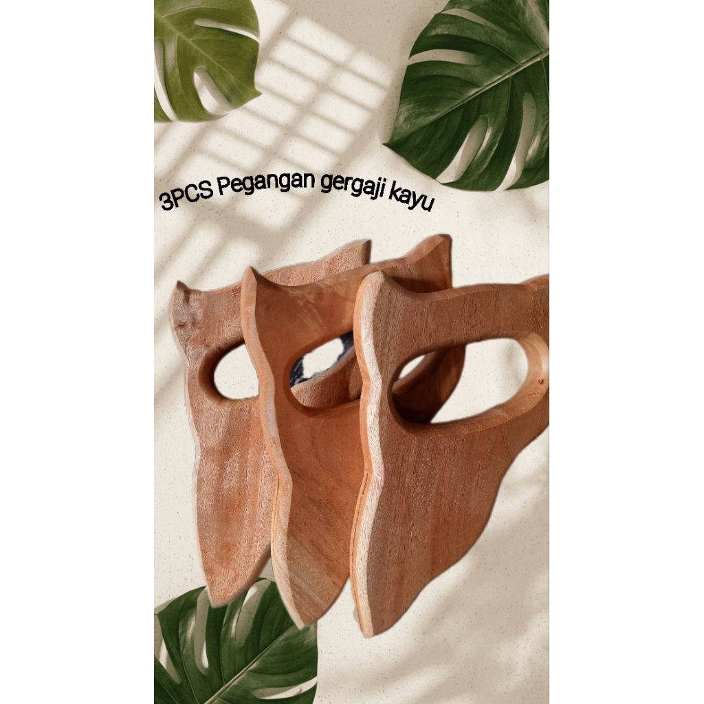 3PCS - PEGANGAN GERGAJI KAYU - MODEL PANJANG 3SEKRUP