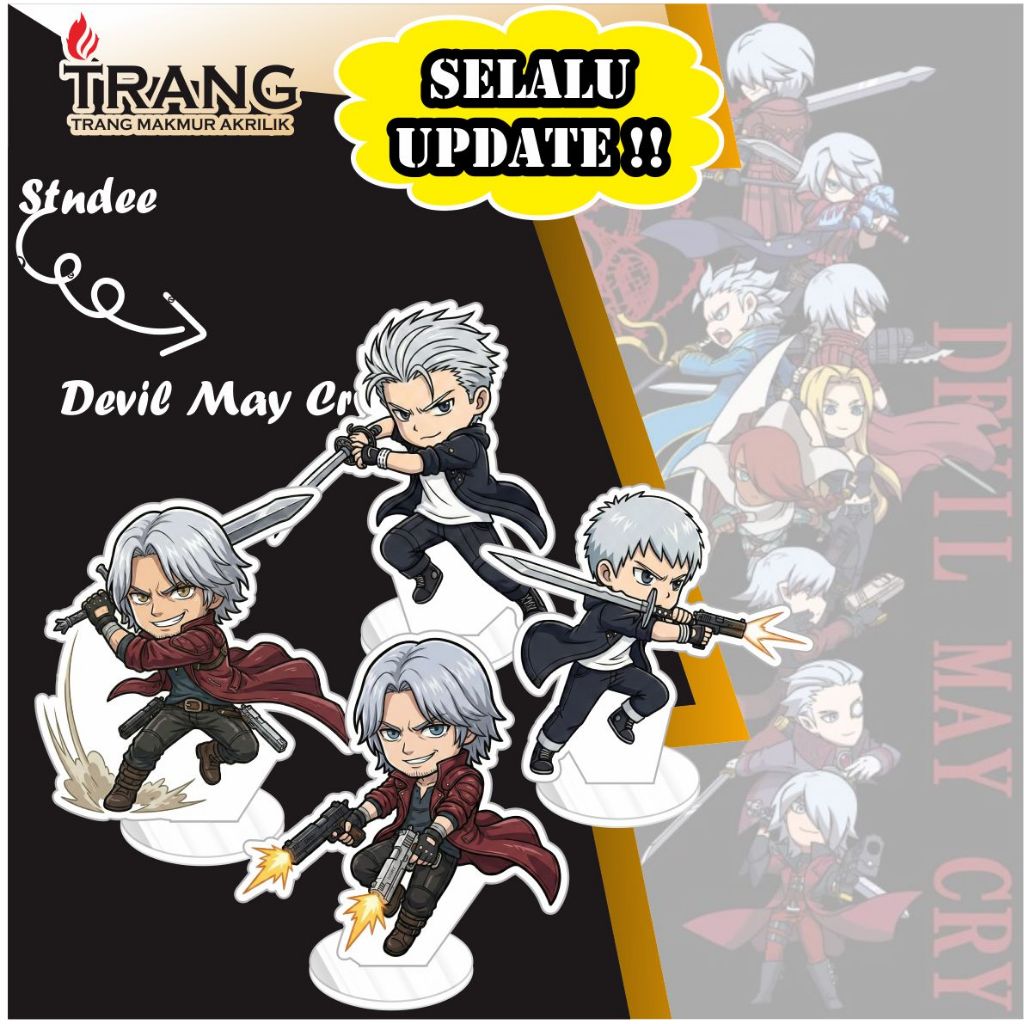 Standee Figure Akrilik Devil May Cry / Standing Action figure Acrylic Devil May Cry