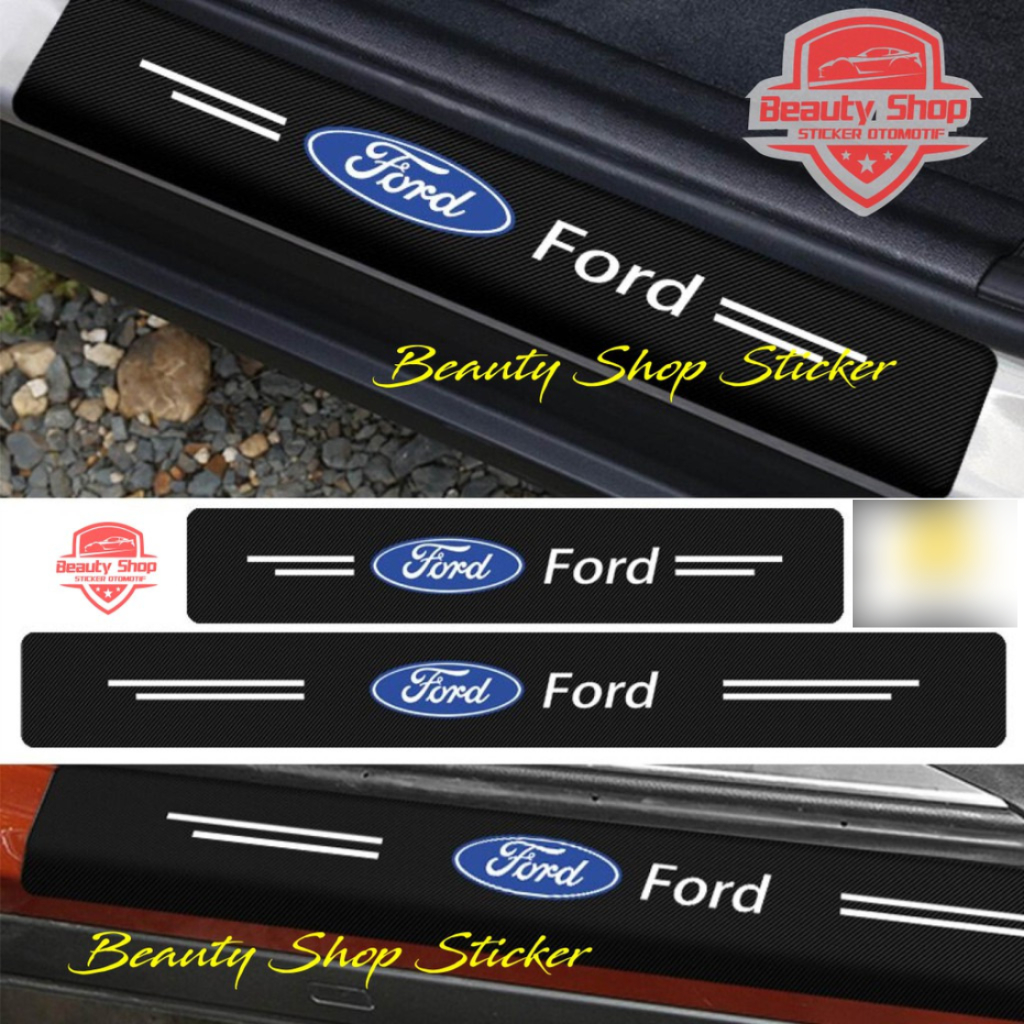 stiker sillplate mobil ford sticker karbon 3d sill plate ford ranger fiesta escape everest pelindung