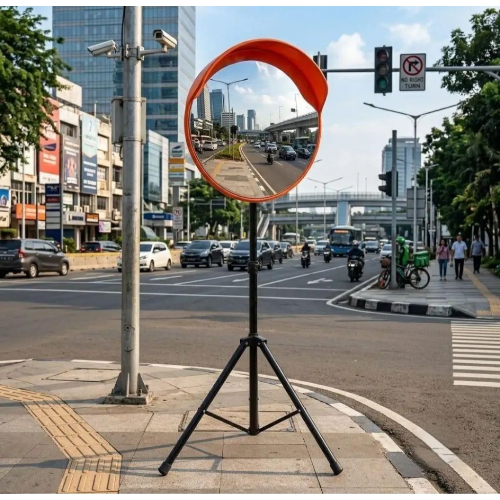 Convex Mirror Outdoor 60cm + Tripod / Convex Mirror Aesthetic Outdoor 60cm Tripod / Convex Mirror