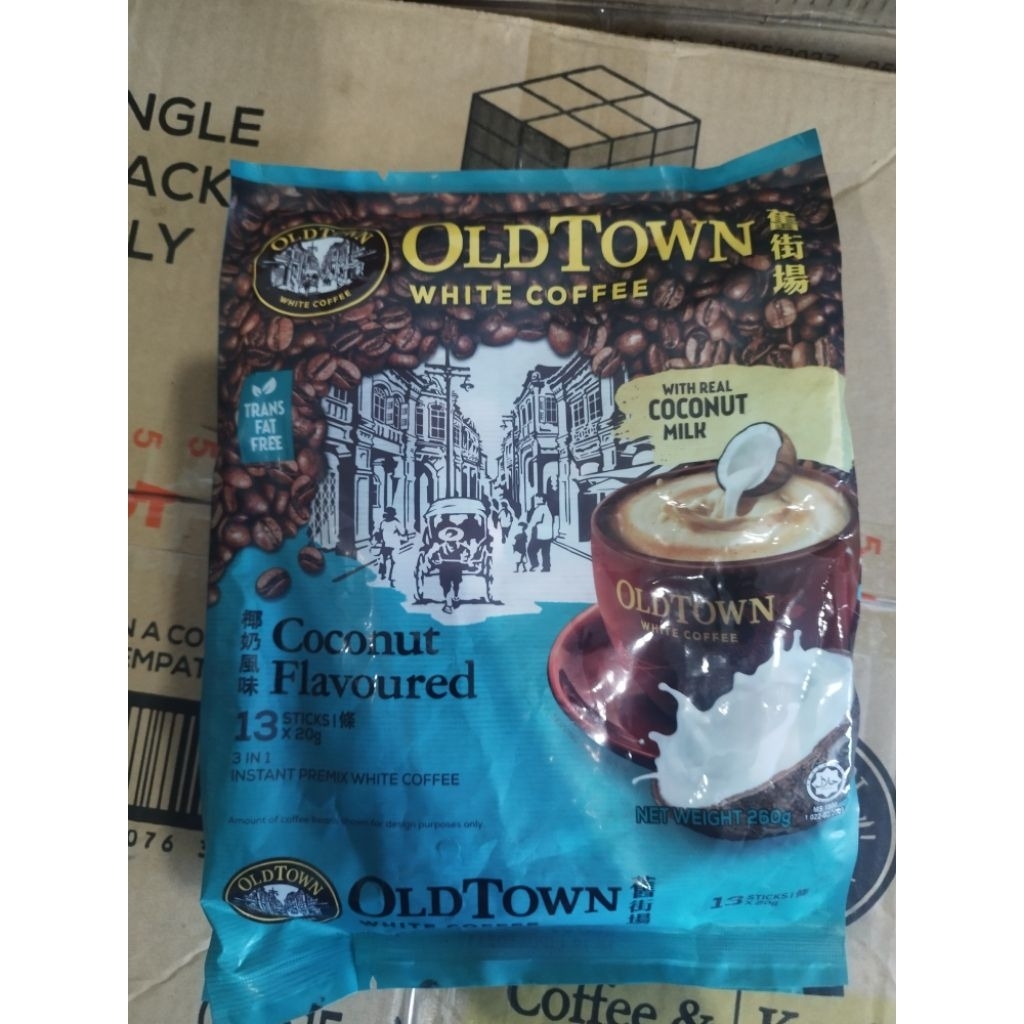 OldTown Coconut White Coffee 13Sticks x 20Gram Original Malaysia
