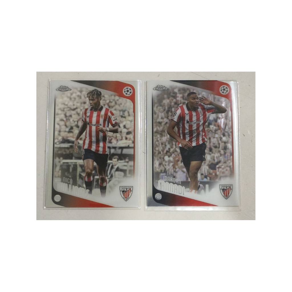 Kartu Bola Lot Athletic Bilbao Topps Chrome