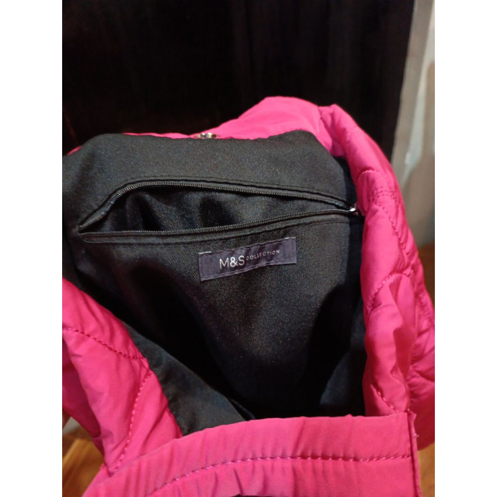 marks & spencer fluffy pink fuschia tote bag