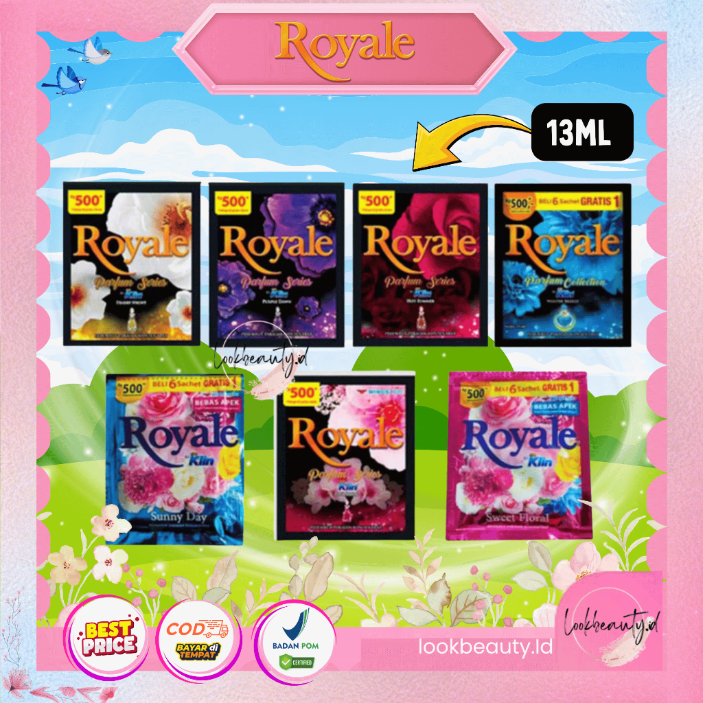 Royale Softener Sachet 13ml - Softener Hijab Sachet 13ml - Pewangi - SACHET 1PCS