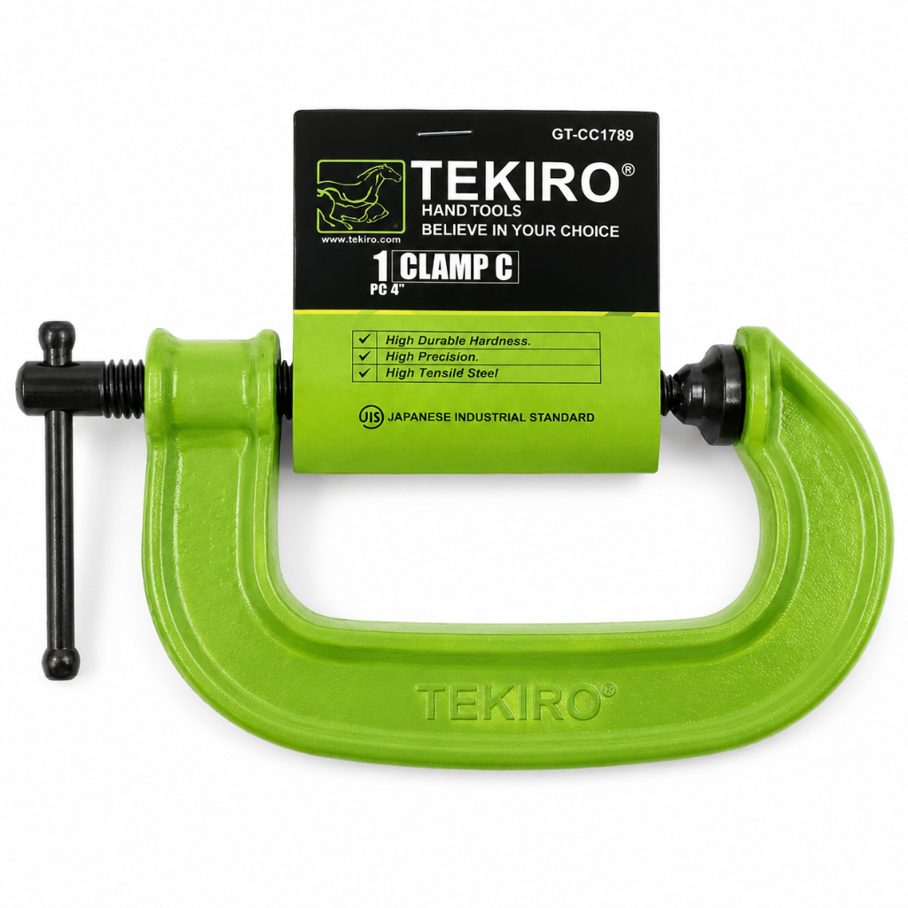 TEKIRO Klem C 4 Inch Tahan Lama Presisi Tinggi Baja JIS 100mm Original