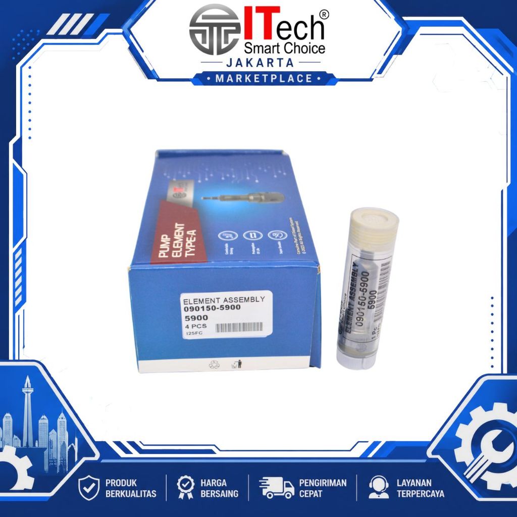 Plunger PS135 Ragasa 090150-5900 Mitsubishi Colt Diesel PS135 4D31 4D32 4D33 4D34 - Plunyer Element 