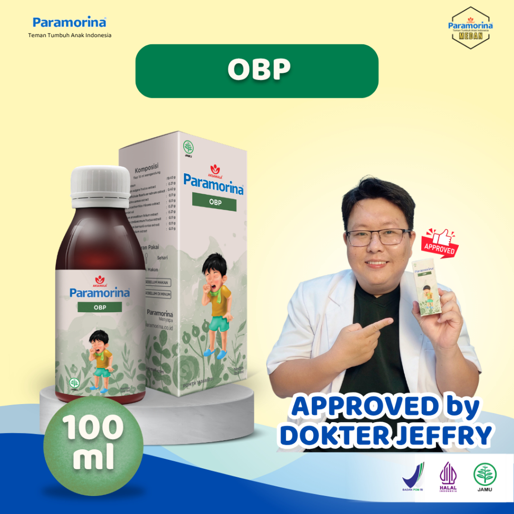 PARAMORINA Obat Batuk Pilek Anak usia 1 tahun sampai 12 Tahun - Paramorina Official Medan