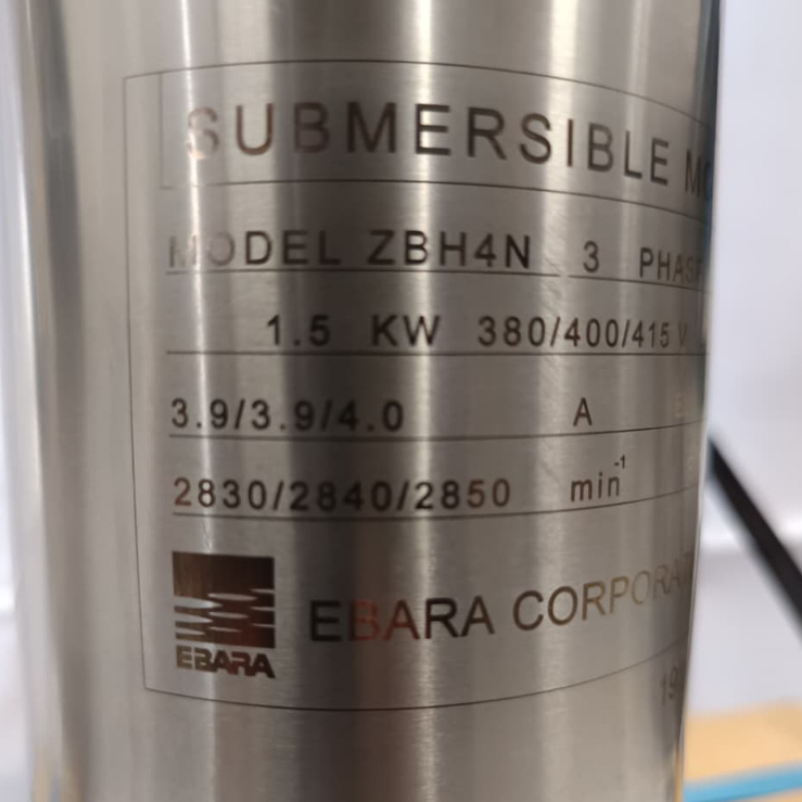 Pompa Motor Submersible Ebara 3 Phase Sibel 1.5 HP dan 2 HP