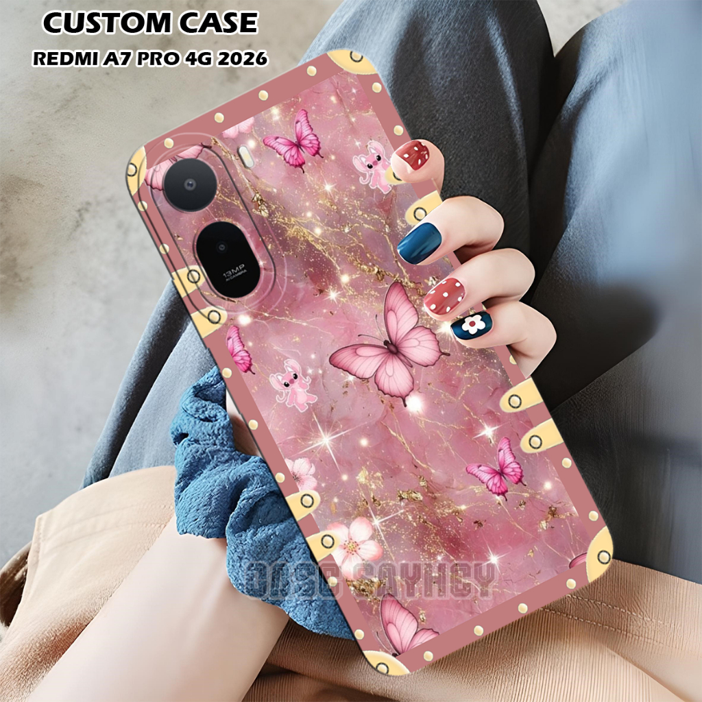 sayhey Tampil Menawan dengan Case Kupu-Kupu Kristal & Mewah, Redmi A7 Pro 4G - redmi a7 pro 4g.
