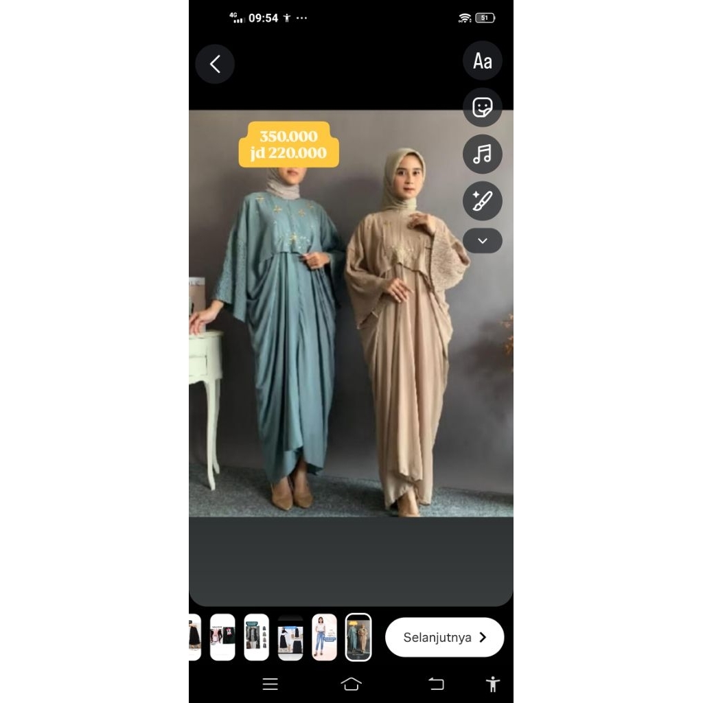 Irish Kaftan//Gamis Ceruti Mewah
