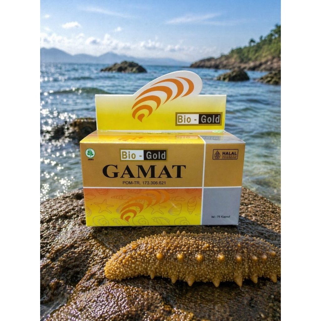 Kapsul gamat biogold 75 kapsul Extrak gamat tripang emas