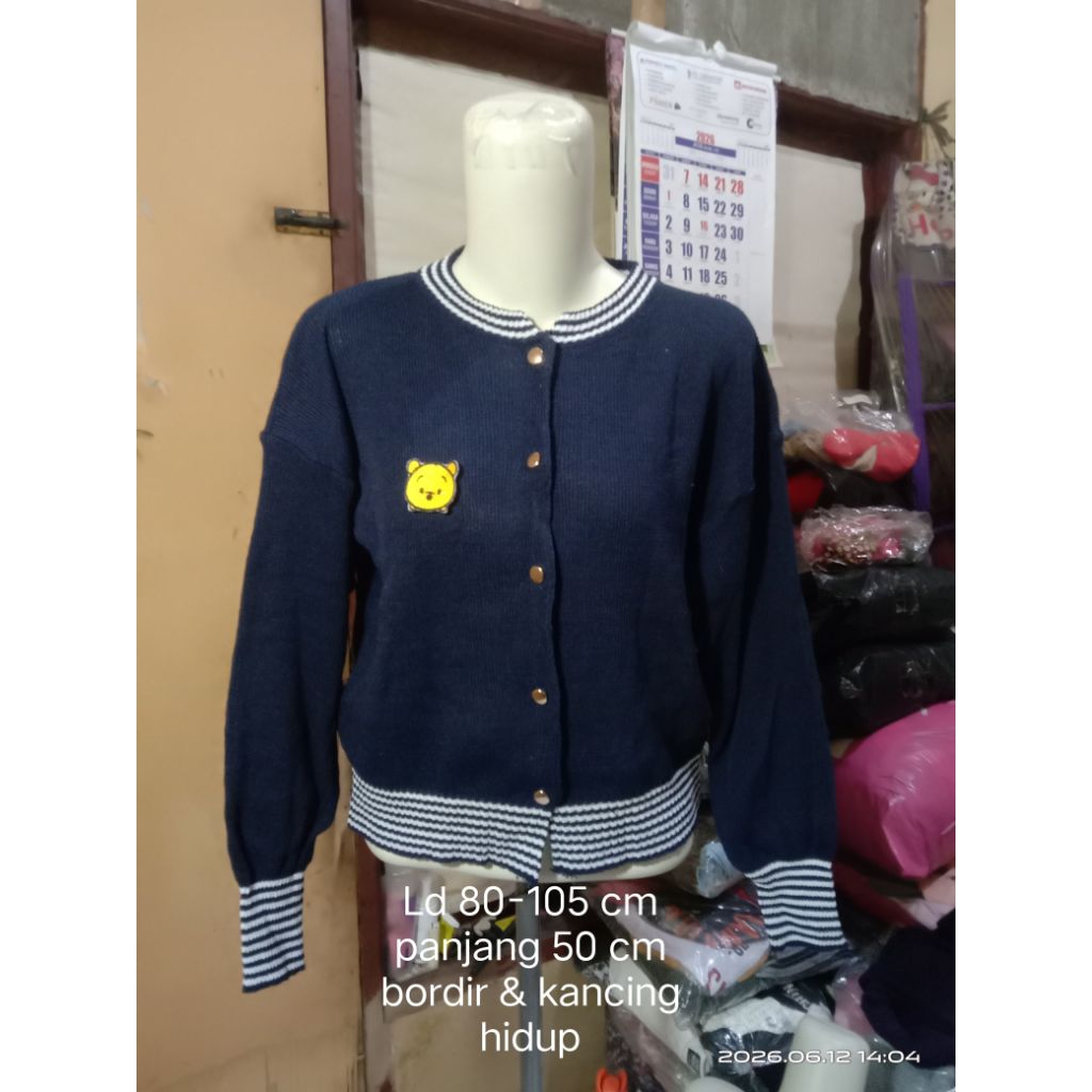 Cardigan Rajut fuzzy/sweater/rajut crop
