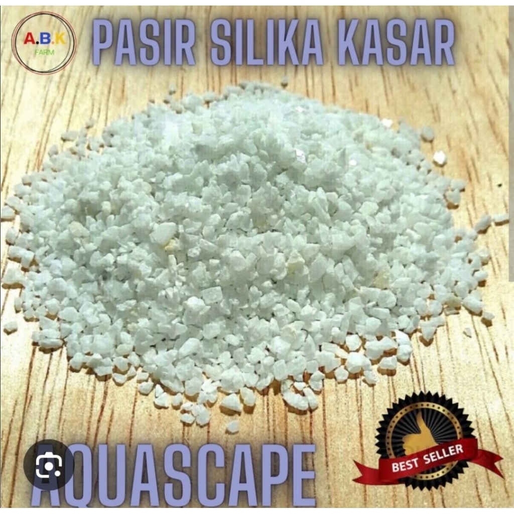 Pasir aquascape || pasir silika putih kasar aquascape