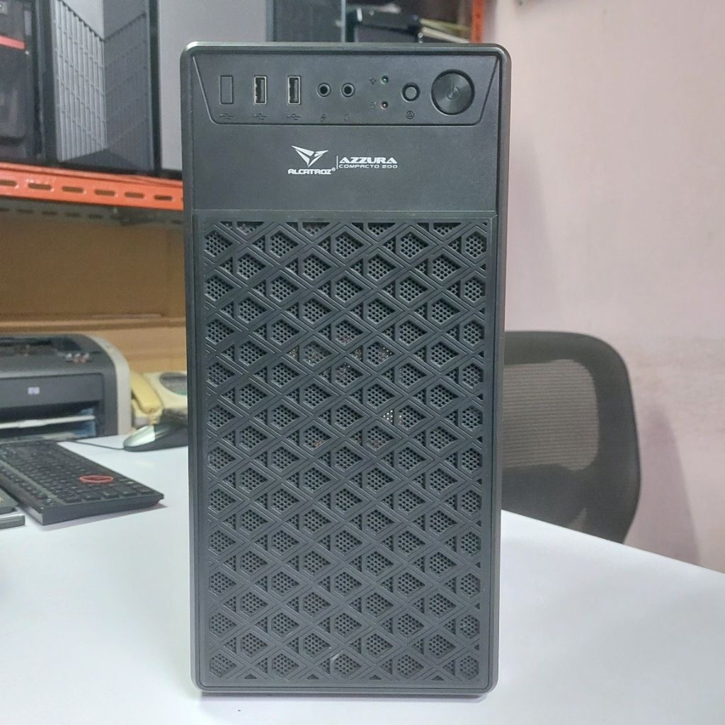 Casing PC Komputer Middle Tower POWER LOGIC ALCATROZ AZZURA Kosongan Tanpa PSU ( Second )