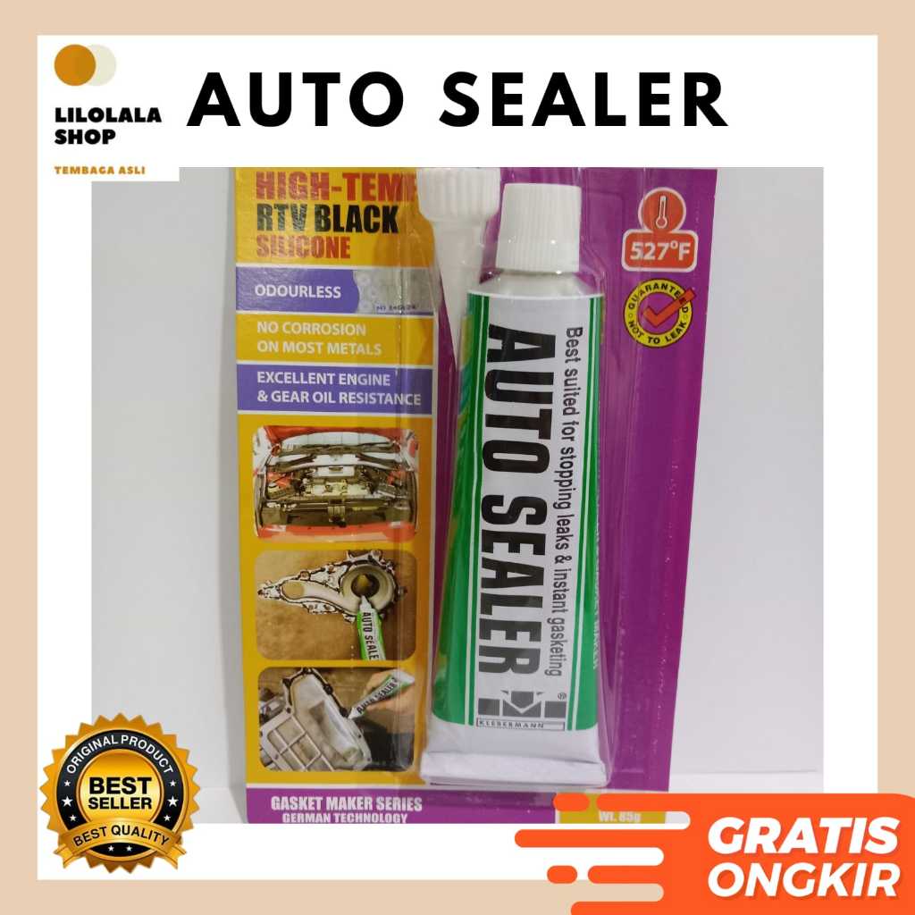 Lem Auto Sealer Hitam Klebermann Gasket Sealer 85 gram