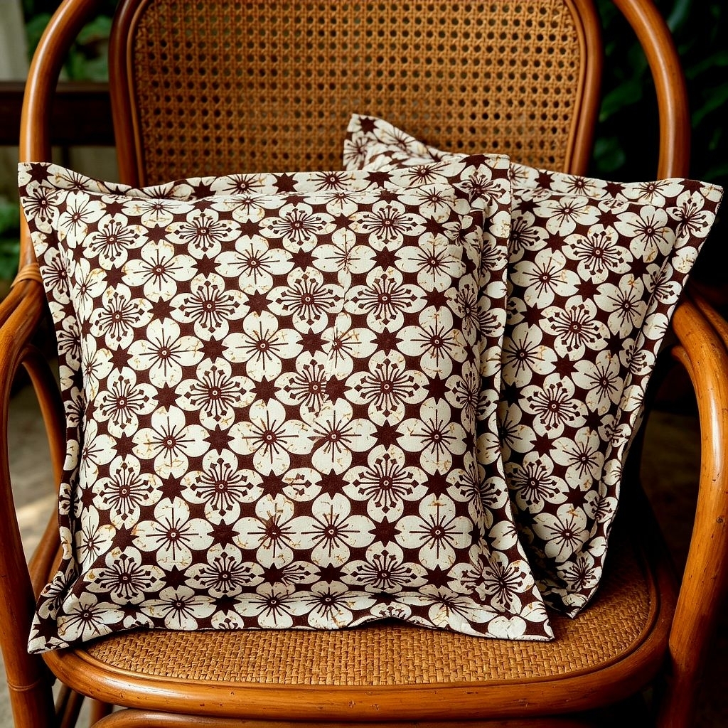 set sarung bantal kursi 55x55 cm
