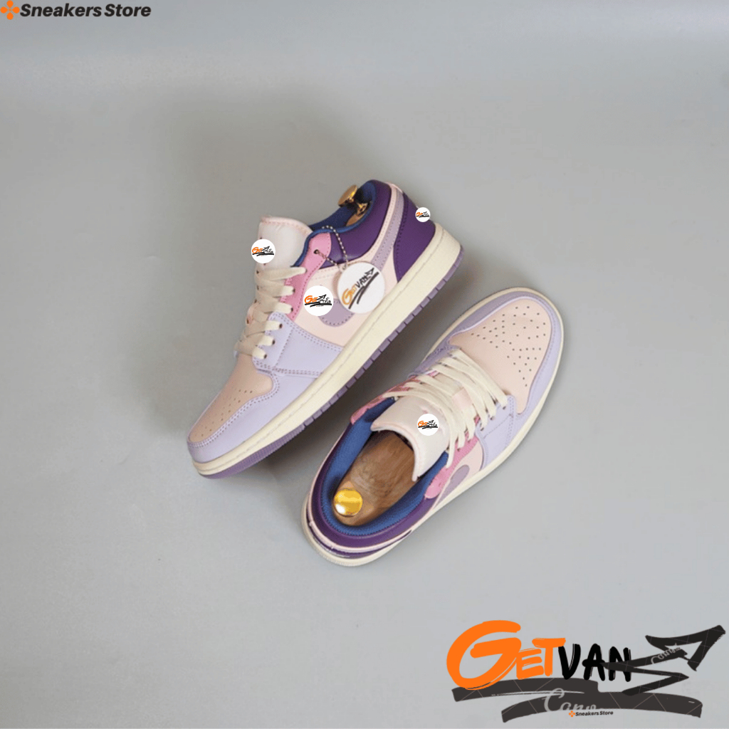 Sneakers Women's AJ1 Low Pastel Purple Violet & All C0LLECTI0N 100% Bnib