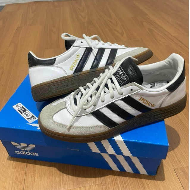 adidas spezial leather white black second original