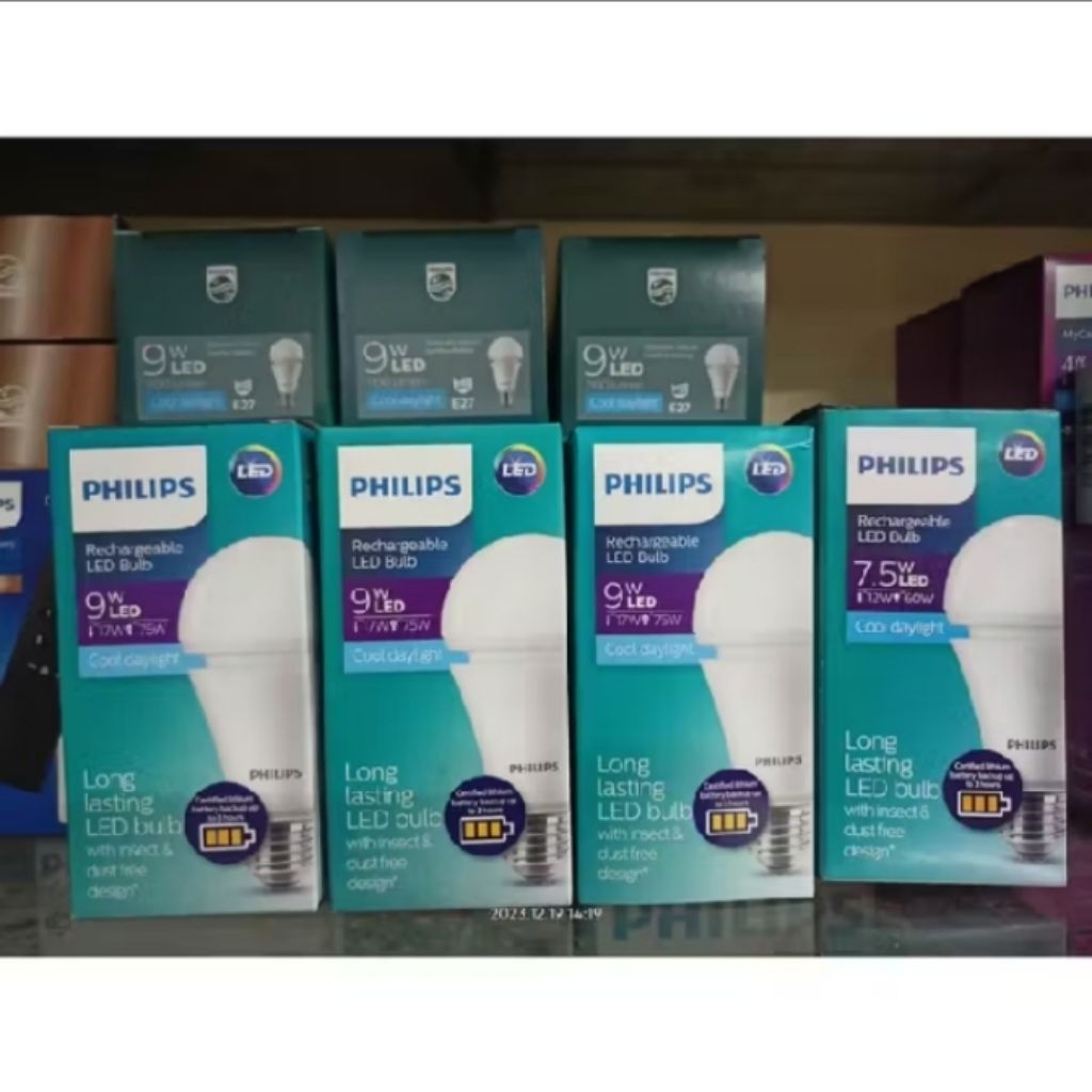 3 pcs lampu Philips emergency lampu mati langsung menyala