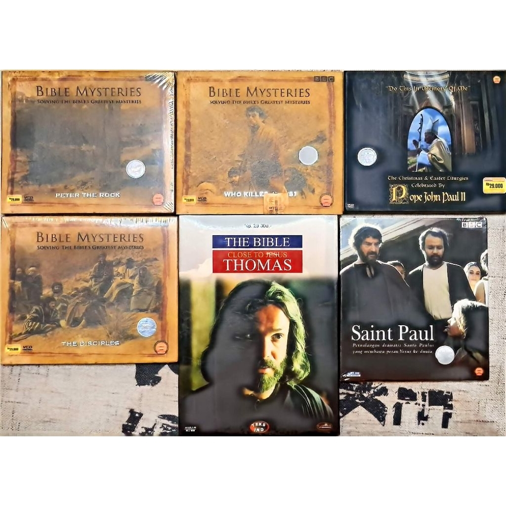 VCD SERI BIBLE MYSTERIES (2 SERI SEGEL,  1 SERI OPEN SEGEL) SAINT PAUL, THOMAS CLOSE TO JESUS (SEGEL