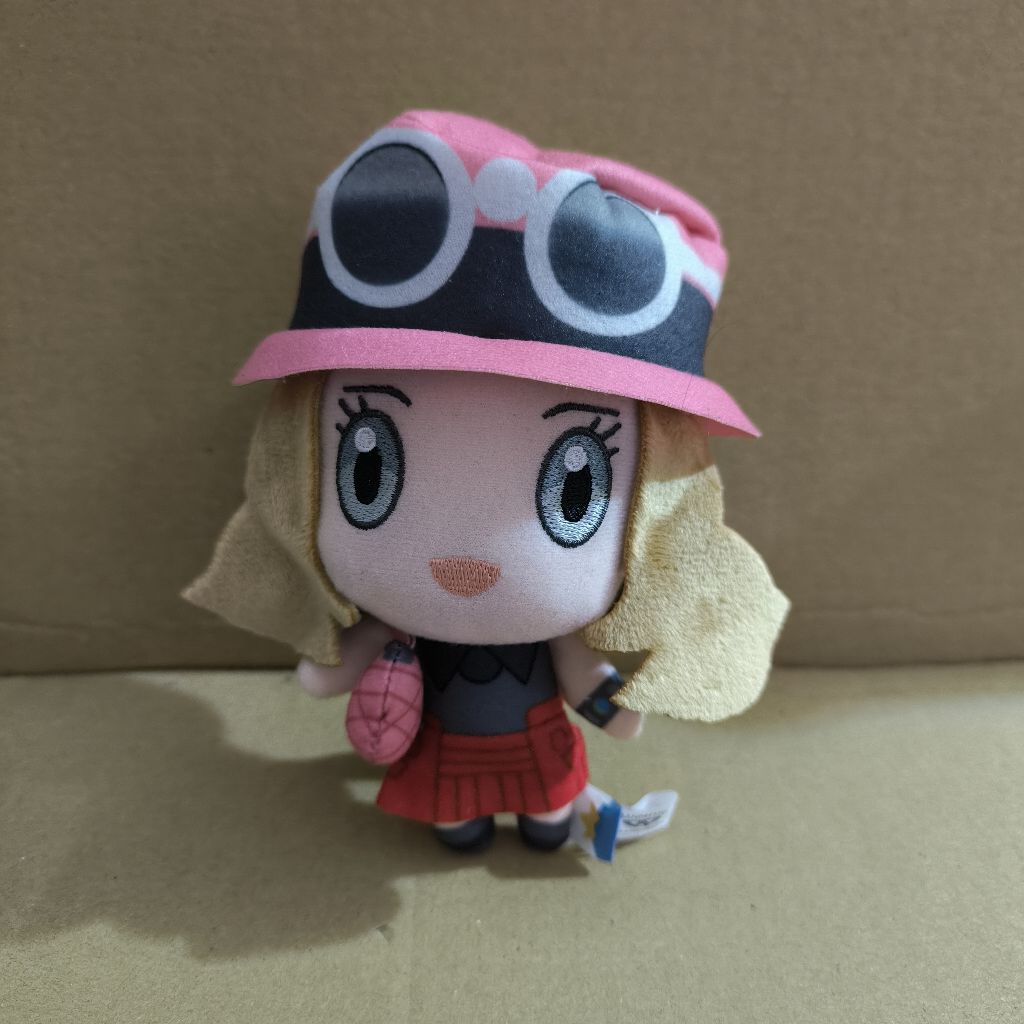 Pokemon Keychain Serena Trainer Banpresto Japan doll Plush swing keychain gantungan Boneka bag charm