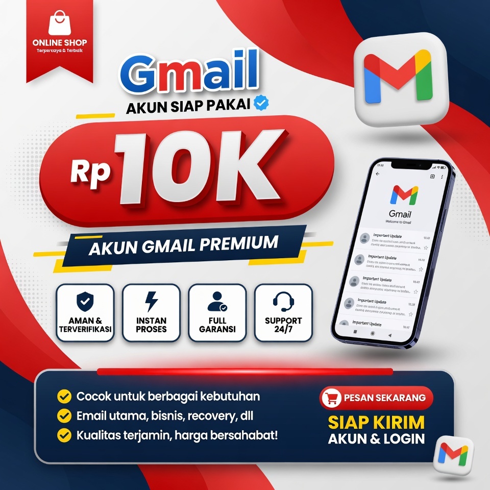 Email Google Fresh - Akun Baru Original Ready