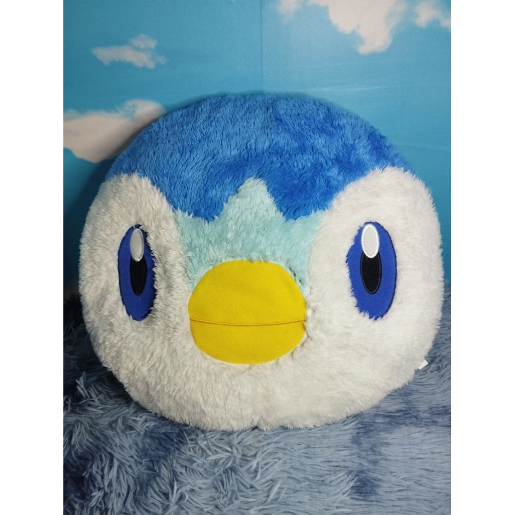 BANPRESTO POKEMON PIPLUP CUSHION PLUSH Boneka Bantal Piplup Original Banpresto Bulu Bulu Halus Origi