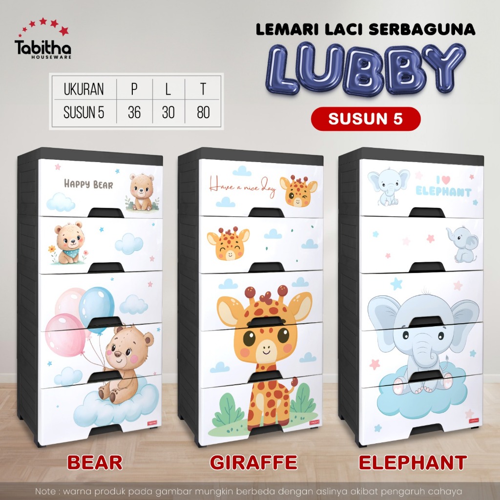 TABITHA LUBBY LEMARI LACI SERBAGUNA PLASTIK