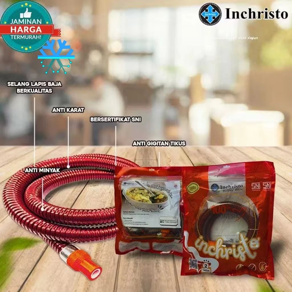 Selang baja gas LPG inchristo