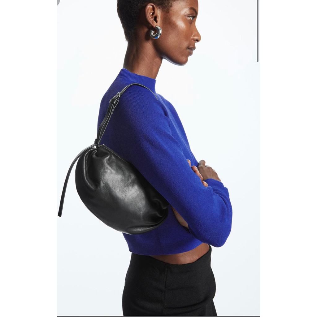 COS SMALL LAMBSKIN SHOULDER BAG