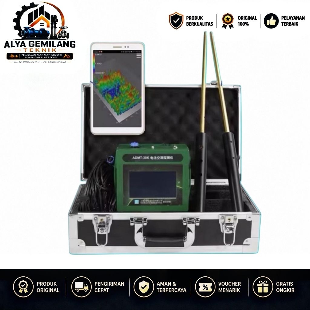 ADMT-200S-Y ADMT-300S-Y Automatic Geolistrik Water Detector Groundwater Survey Instrument Alat Surve