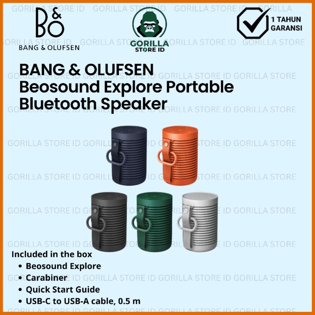 Bang & Olufsen B&Q Beosound Explore Durable Portable Speaker