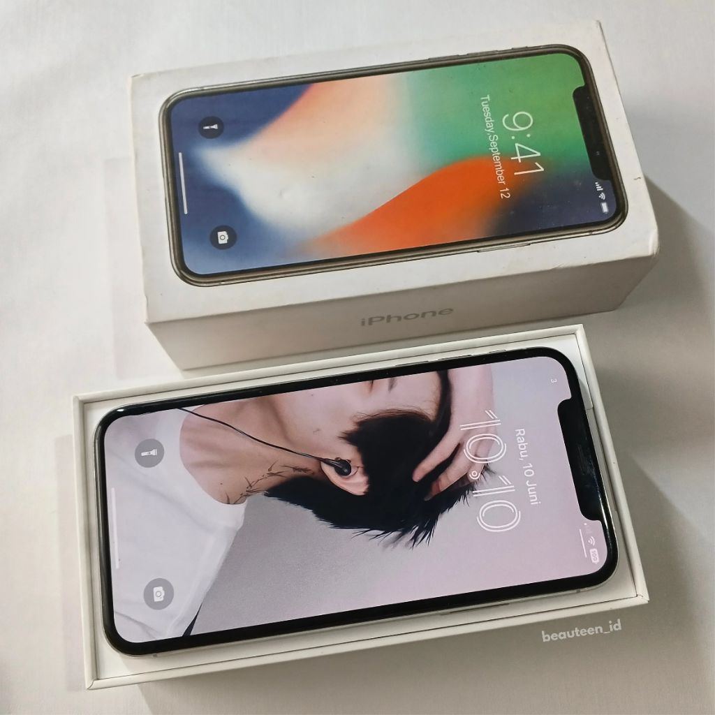 WTS PRELOVED | IPHONE X 64GB SILVER second seken bekas pakai pemakaian pribadi terawat normal lancar
